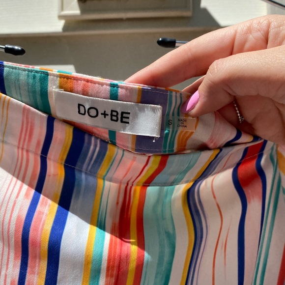 Do + Be striped off the shoulder blouse small - Picture 4 of 7